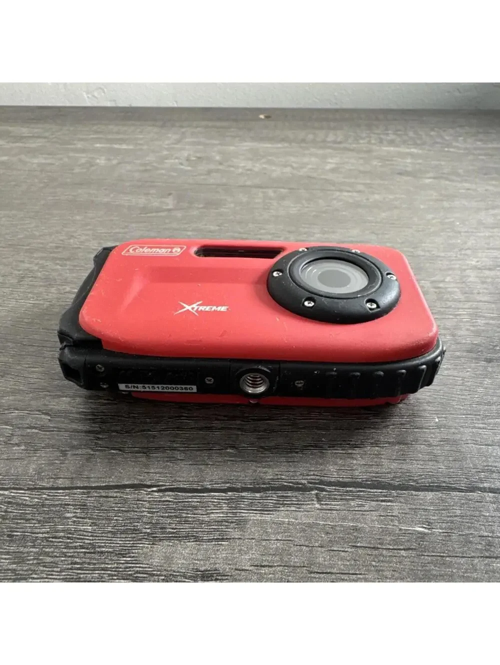 Coleman Xtreme Waterproof Digital Camera Red With Battery